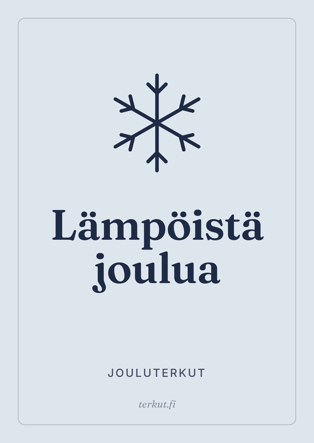 Lumista joulua
