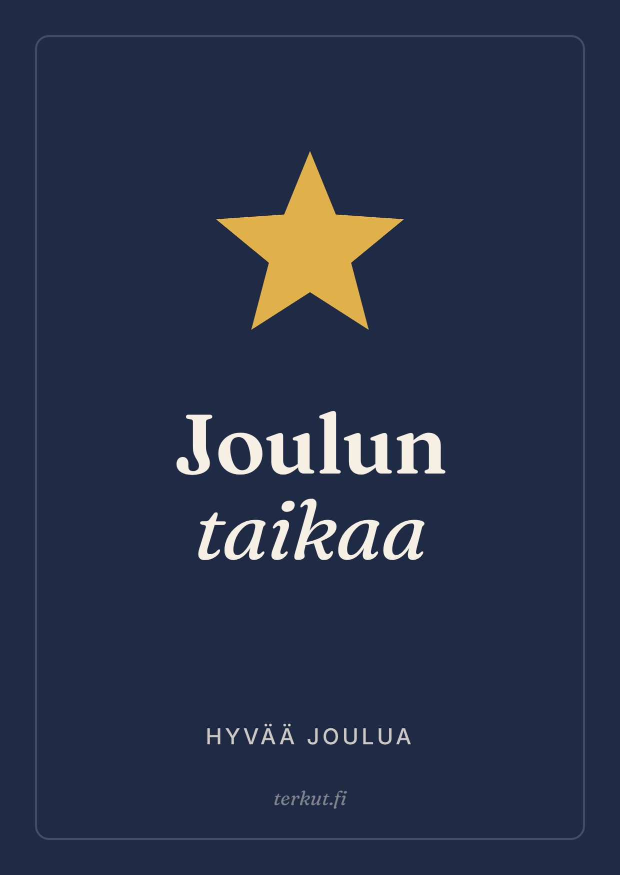 Joulun tähti