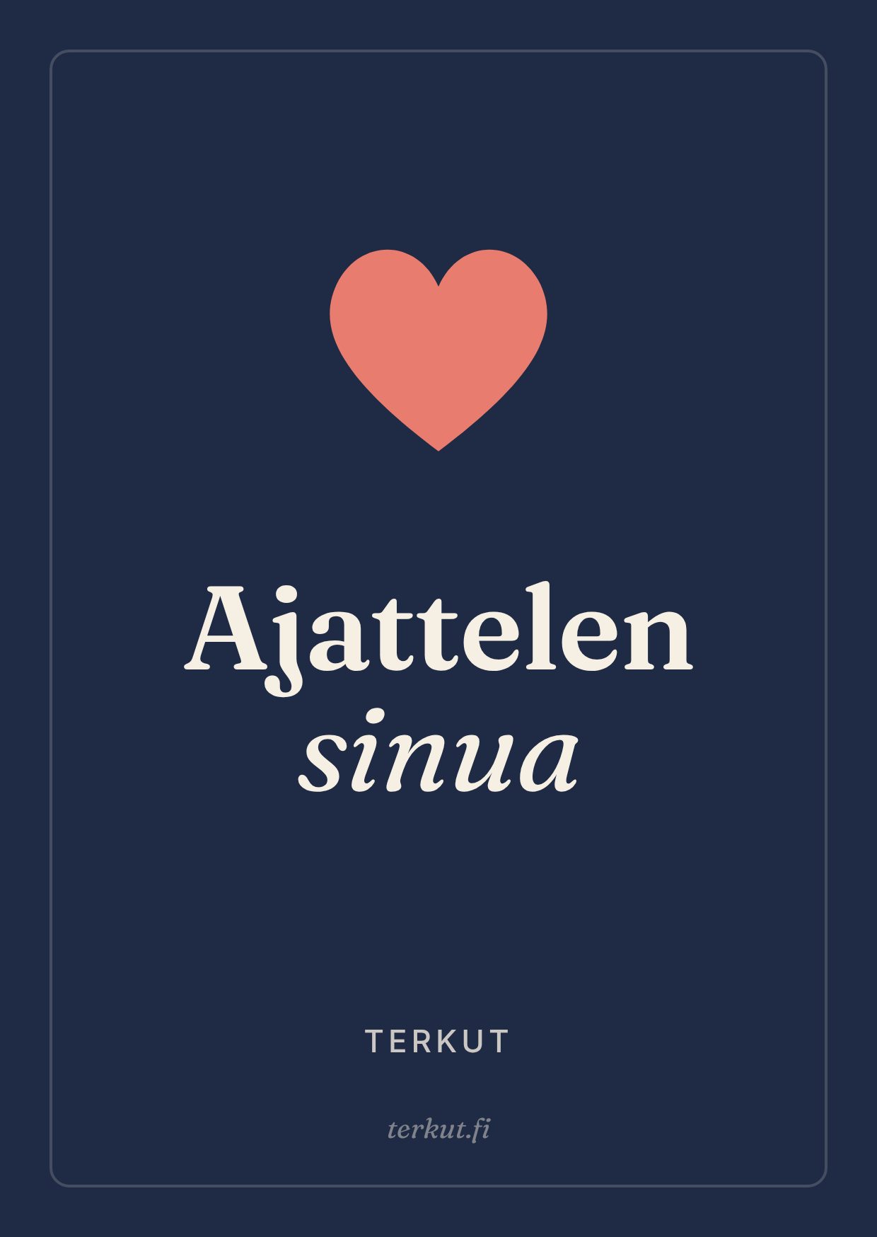 Ajattelen sinua
